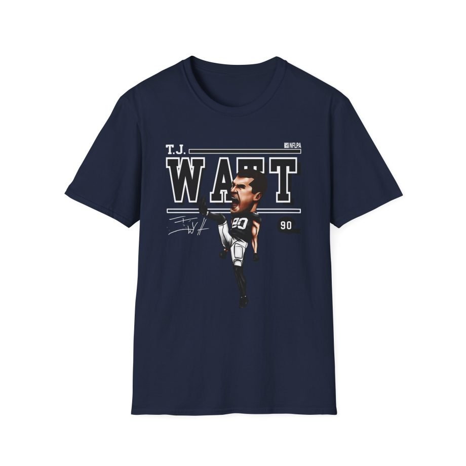 Tj Watt Cartoon Unisex Softstyle T-Shirt