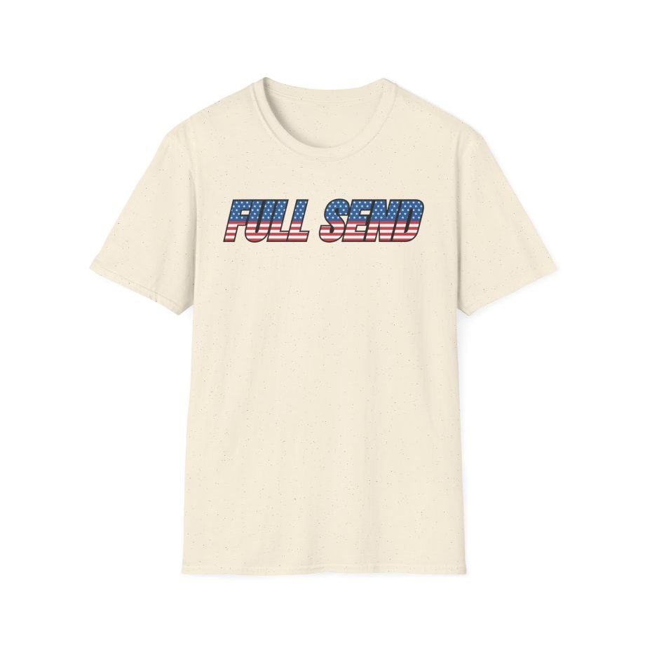 Full Send Usa Logo Unisex Softstyle T-Shirt