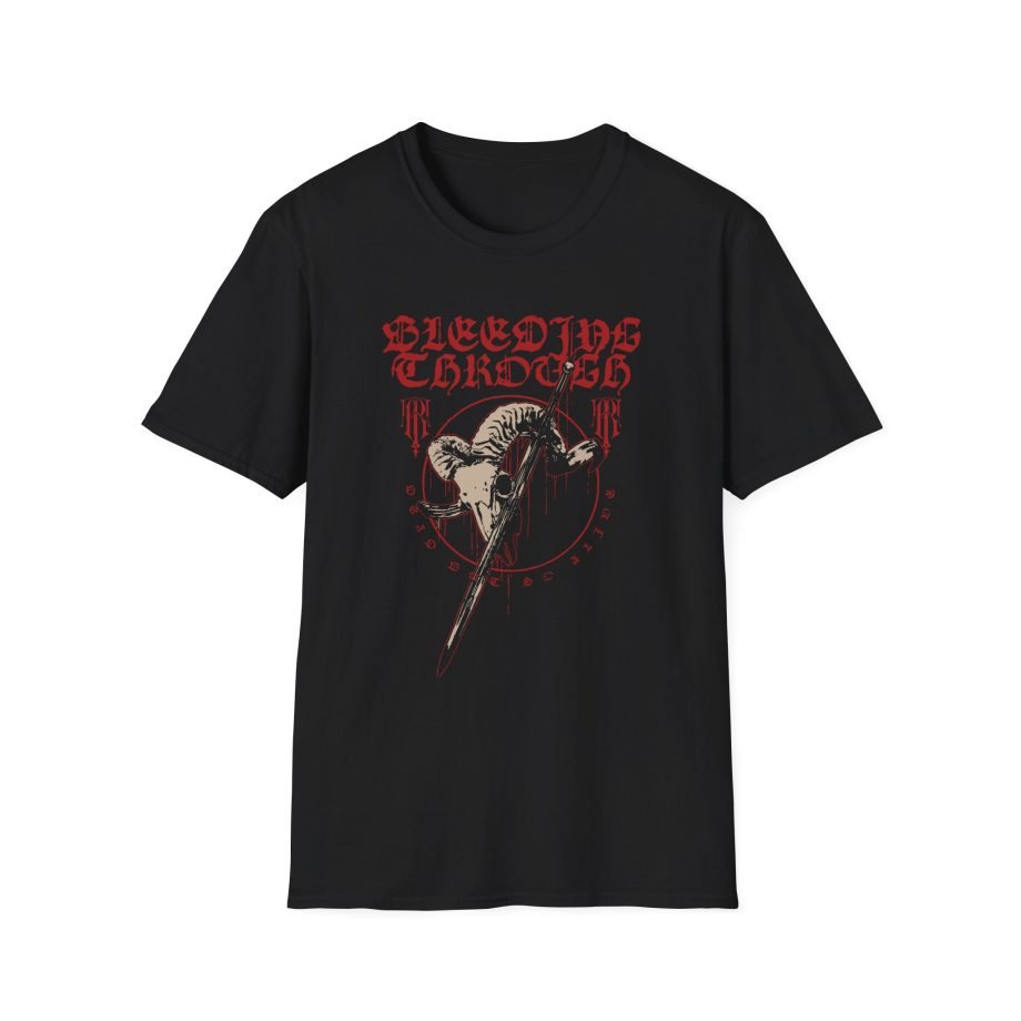 Bleeding Through Ram Skull Unisex Softstyle T-Shirt