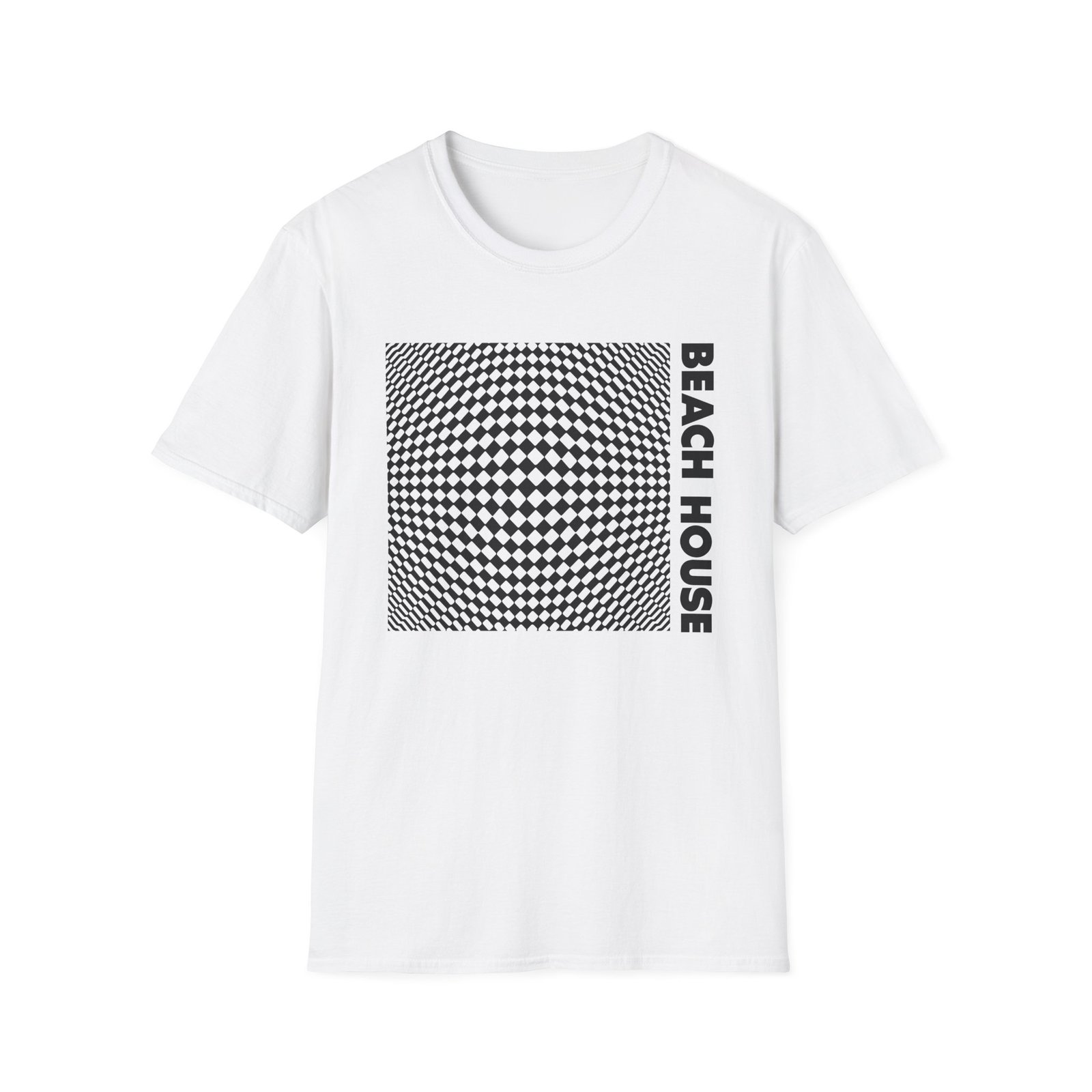 Beach House 7 Op Art Unisex Softstyle T-Shirt