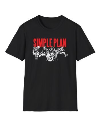 Simple Plan Live Skeleton Unisex Softstyle T-Shirt