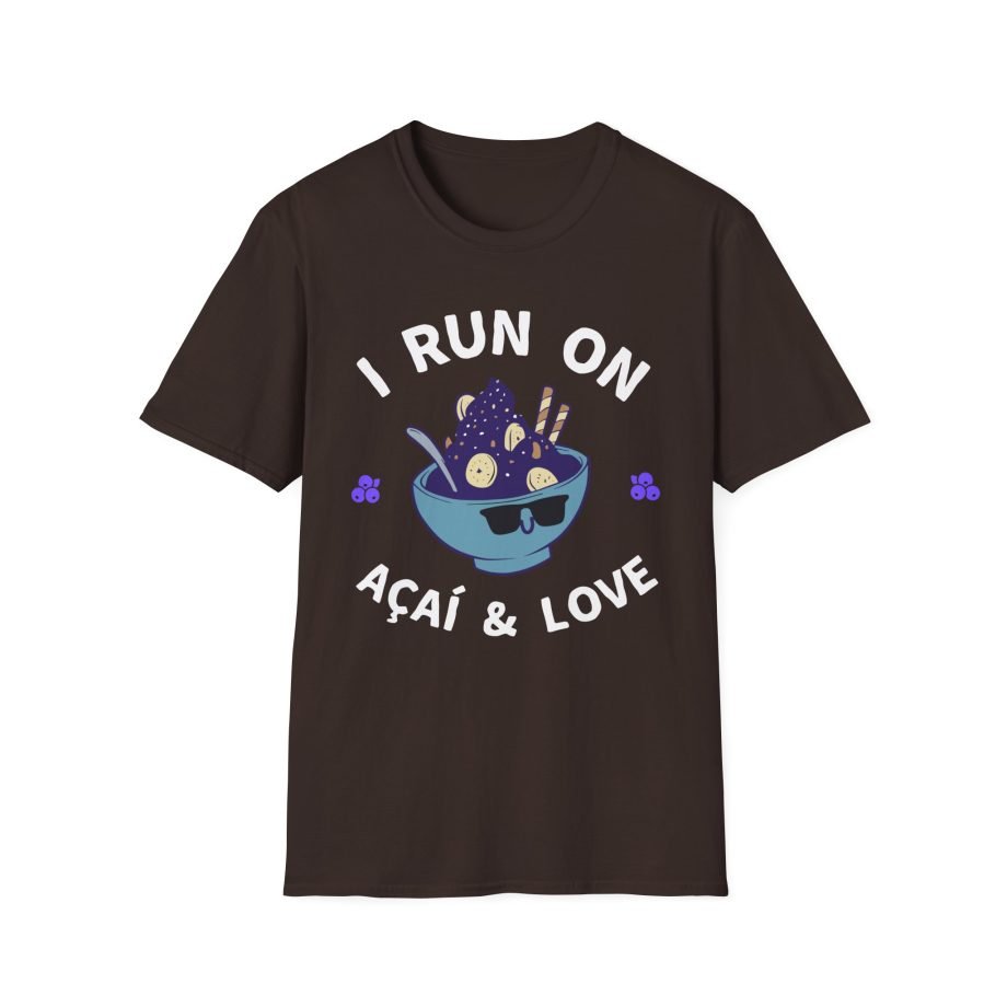 I Run on Acai & Love Unisex Softstyle T-Shirt