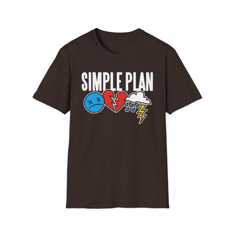 Simple Plan 3 Icons Logo Unisex Softstyle T-Shirt
