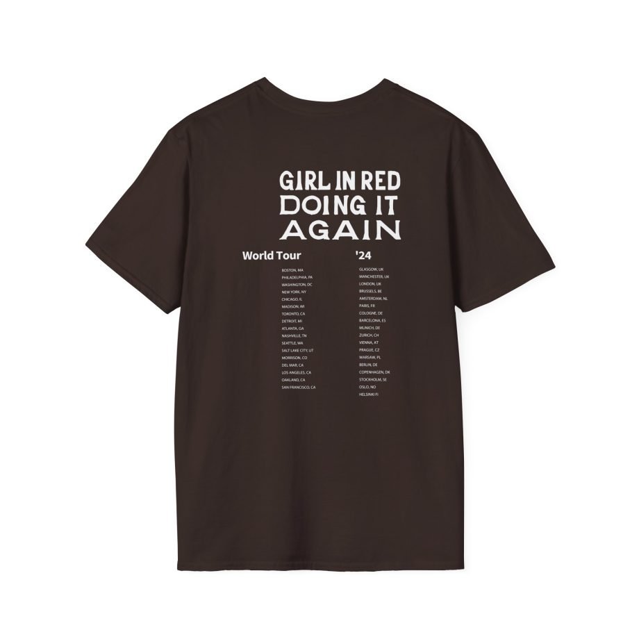 Girl in Red Rainbow Silhouette Unisex Softstyle T-Shirt