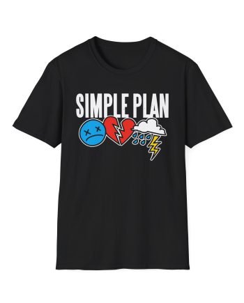 Simple Plan 3 Icons Logo Unisex Softstyle T-Shirt