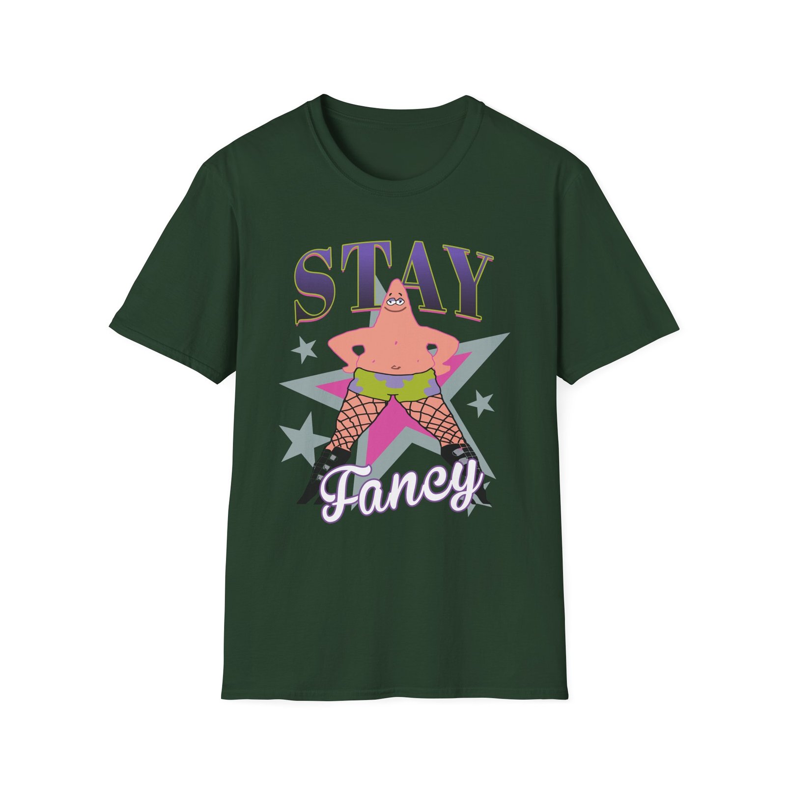 Spongebob Stay Fancy Unisex Softstyle T-Shirt