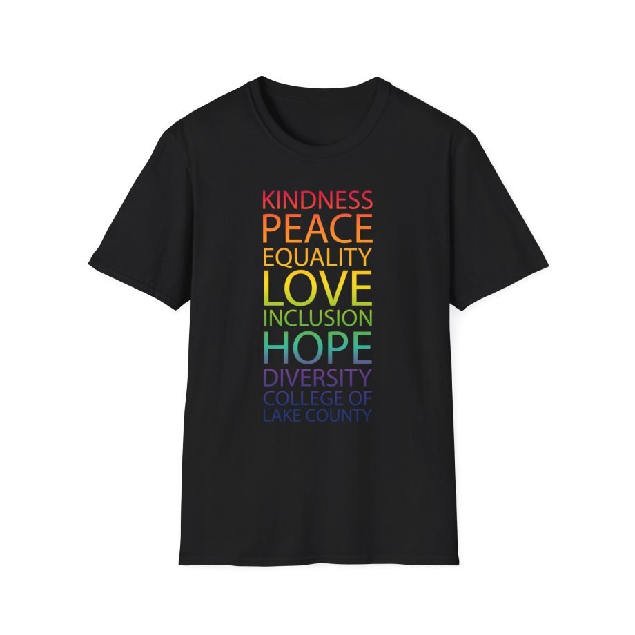 College Lake County Rainbow Equality Unisex Softstyle T-Shirt