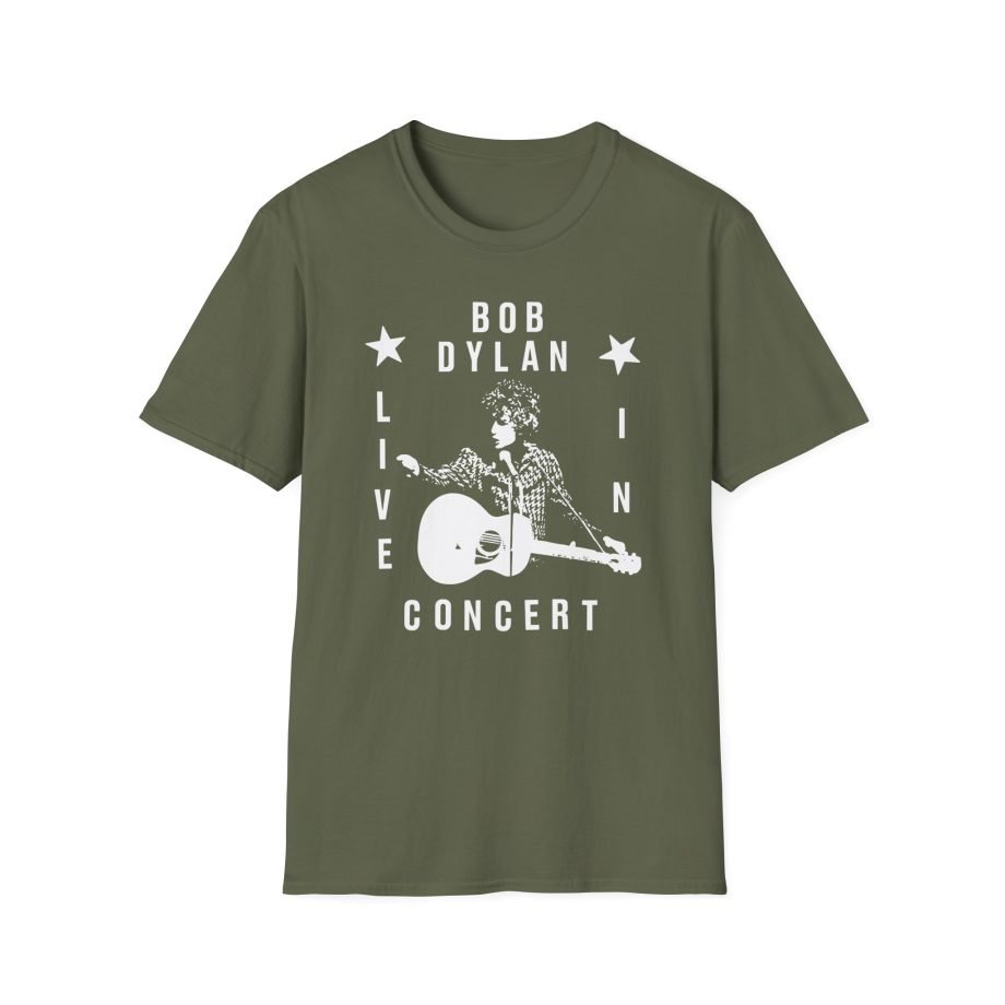 Bob Dylan Live In Concert Unisex Softstyle T-Shirt