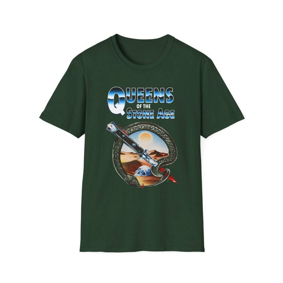 Queens of the Stone Age Qotsa Desert Skull Unisex Softstyle T-Shirt