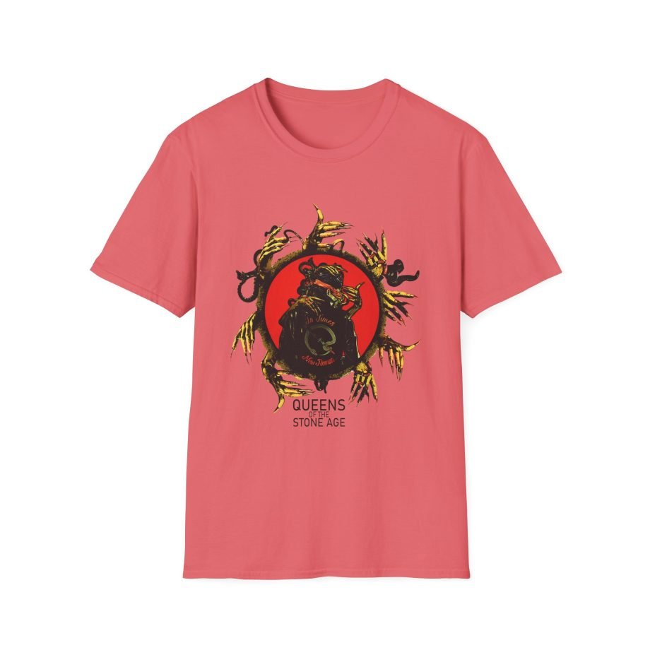 Queens of the Stone Age in Times New Roman Unisex Softstyle T-Shirt