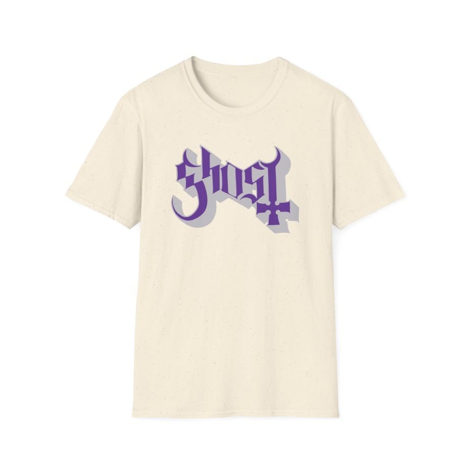 Ghost Band Chrome Purple Skeletá Unisex Softstyle T-Shirt