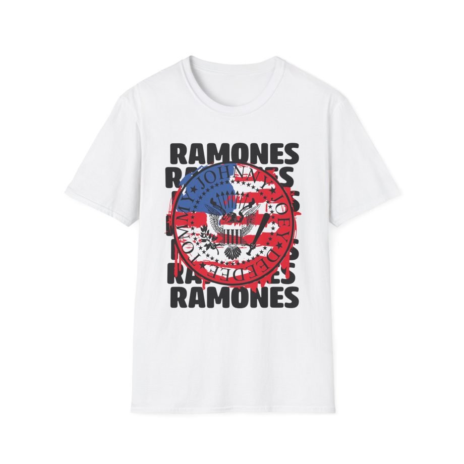 Ramones US Flag Unisex Softstyle T-Shirt