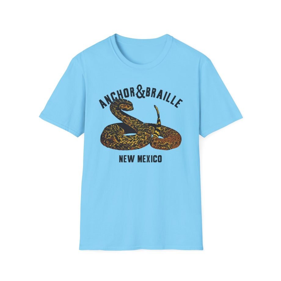 Anchor and Braille Rattle Snake Unisex Softstyle T-Shirt