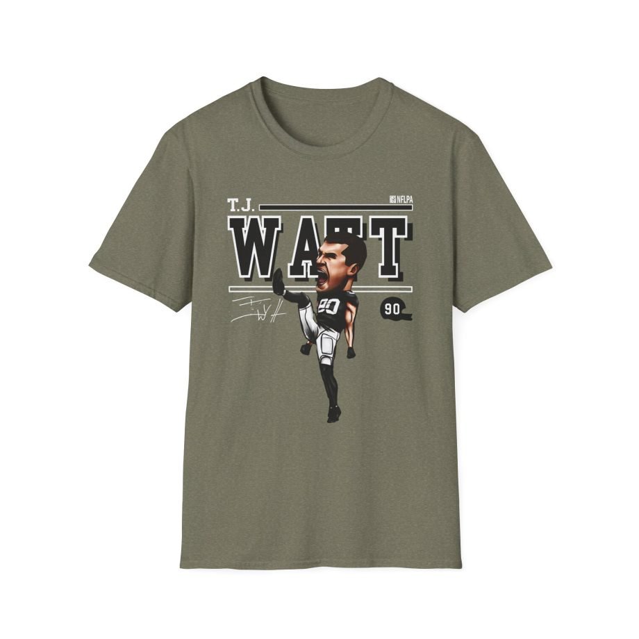Tj Watt Cartoon Unisex Softstyle T-Shirt