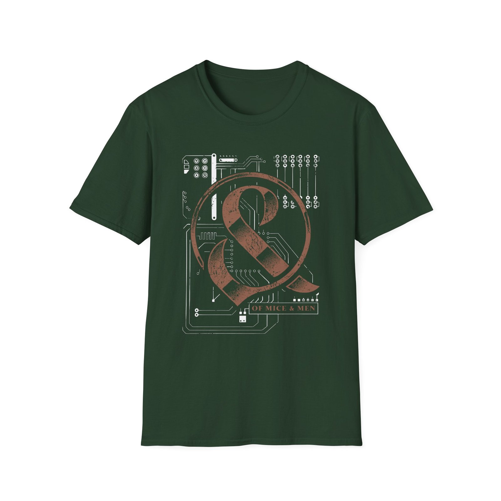 Of Mice and Men Circuit Board Unisex Softstyle T-Shirt
