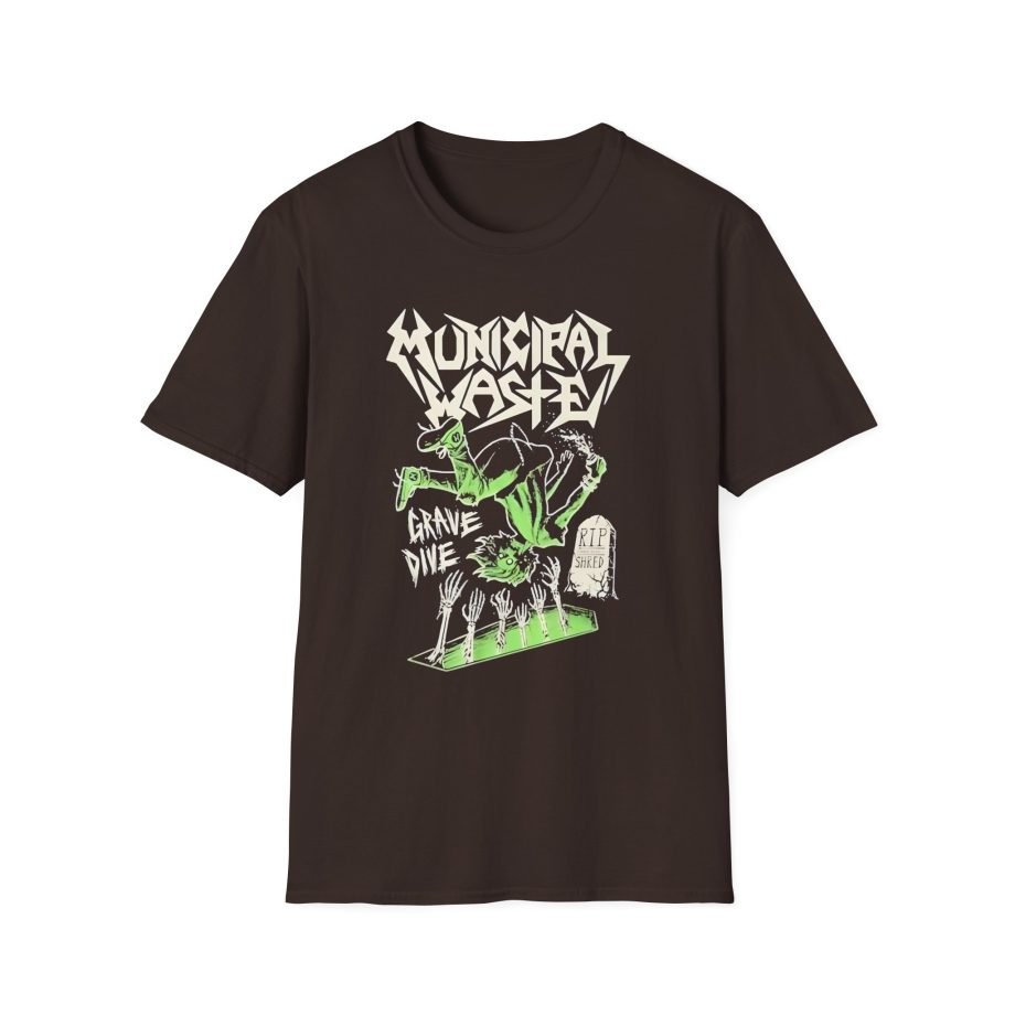 Municipal Waste Glow Grave Dive Unisex Softstyle T-Shirt
