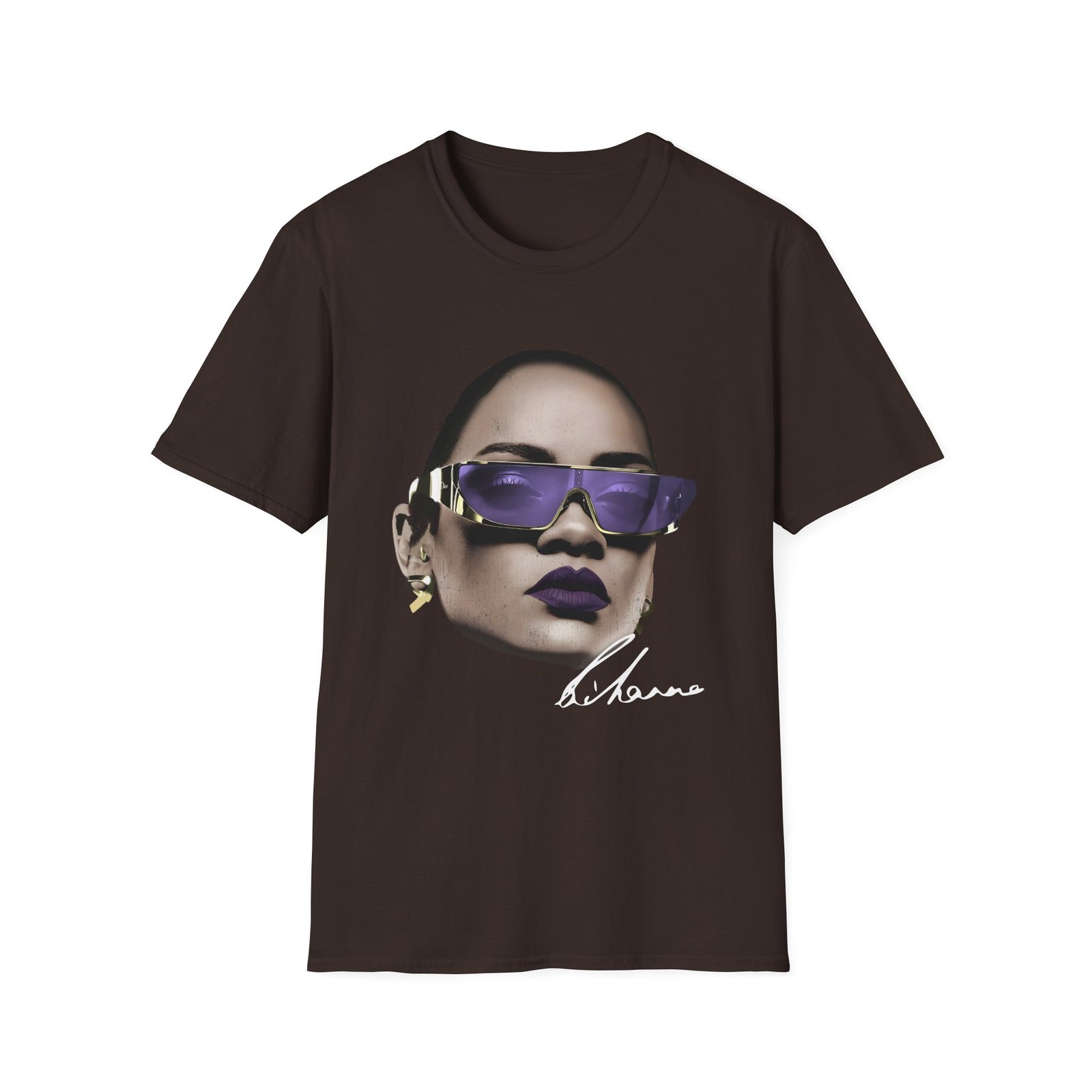Rihanna Face Drop Unisex Softstyle T-Shirt
