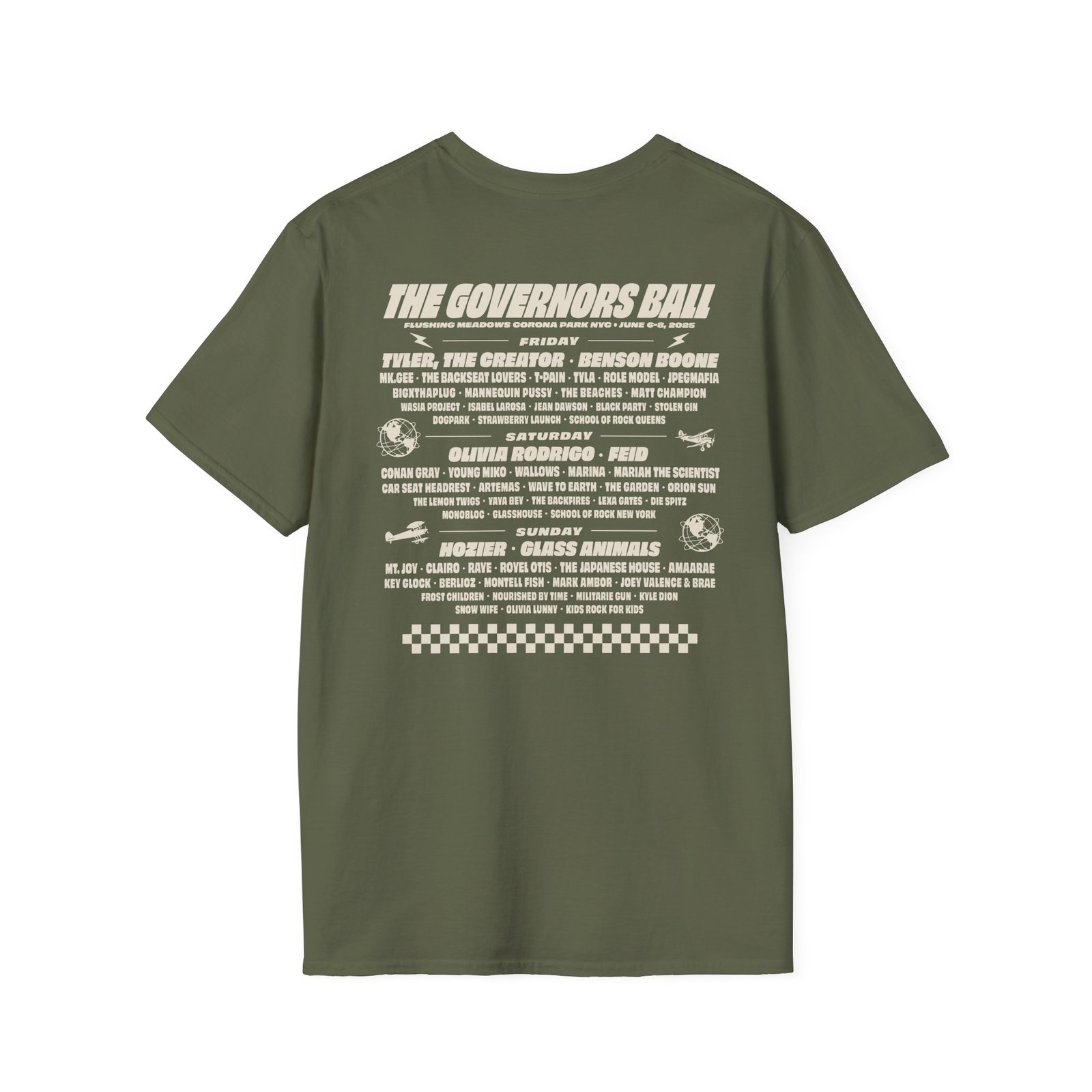 Gov Ball Gov Bop Lineup Unisex Softstyle T-Shirt