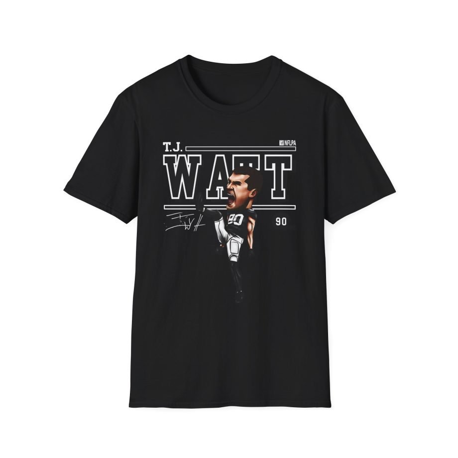 Tj Watt Cartoon Unisex Softstyle T-Shirt