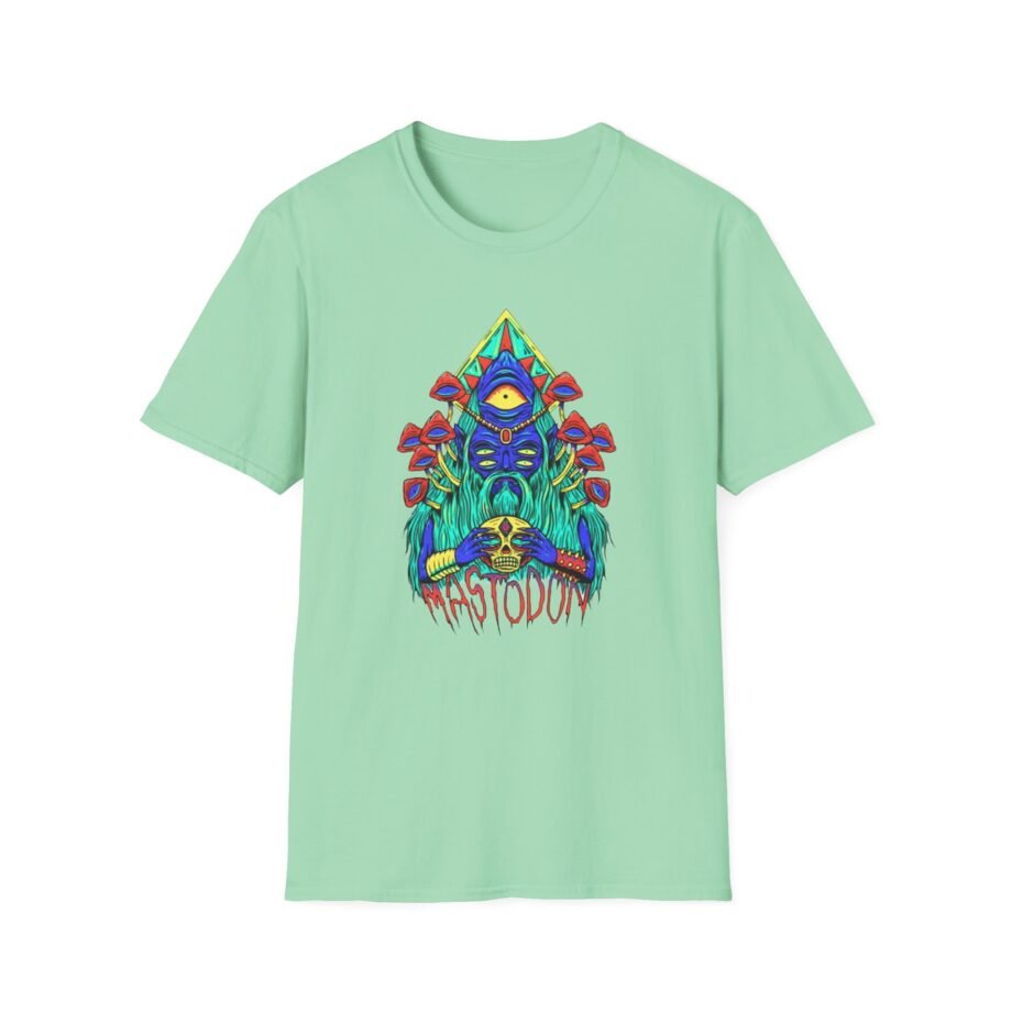 Mastodon Mushroom Wizard Glow Unisex Softstyle T-Shirt