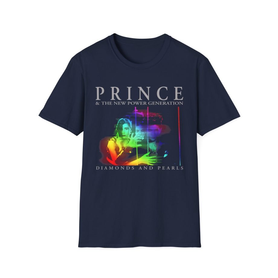 Prince Diamonds And Pearls Hologram Unisex Softstyle T-Shirt