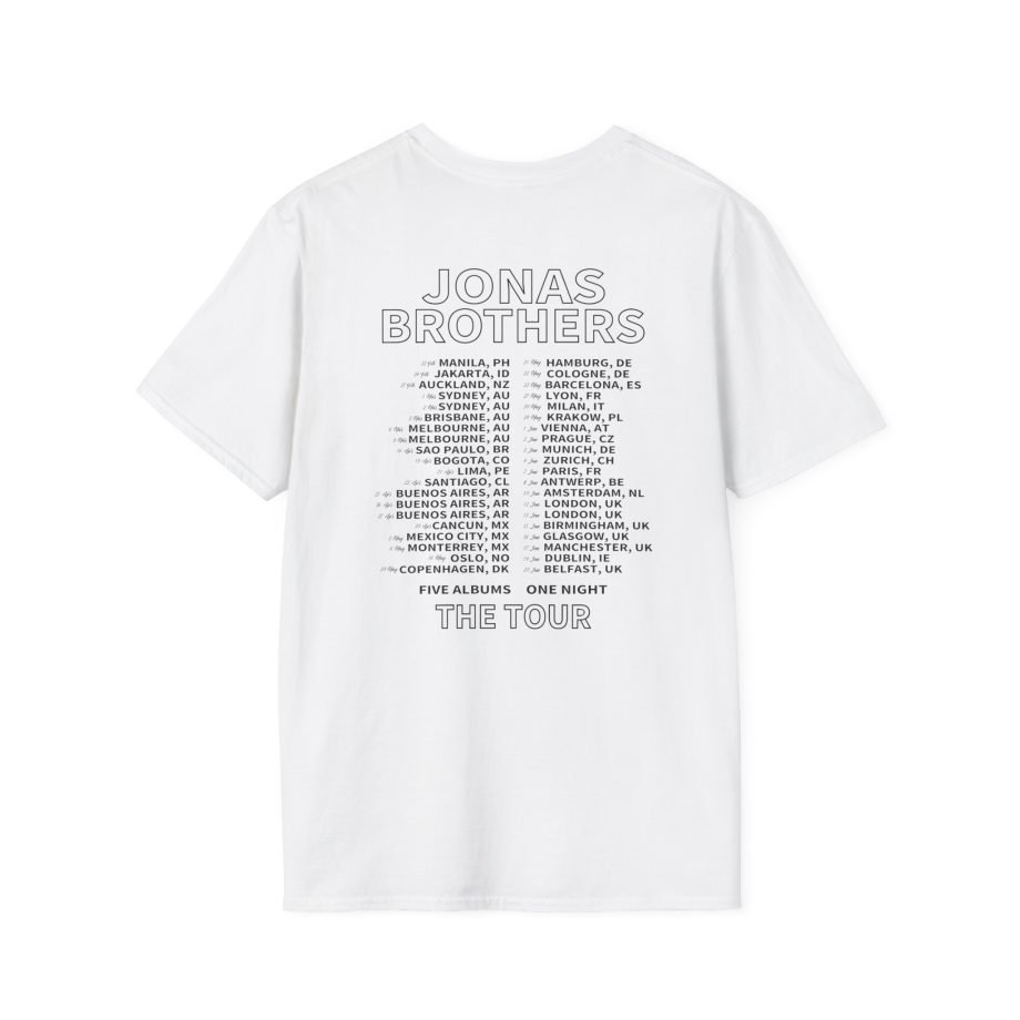 Jonas Brothers 5 Albums Unisex Softstyle T-Shirt