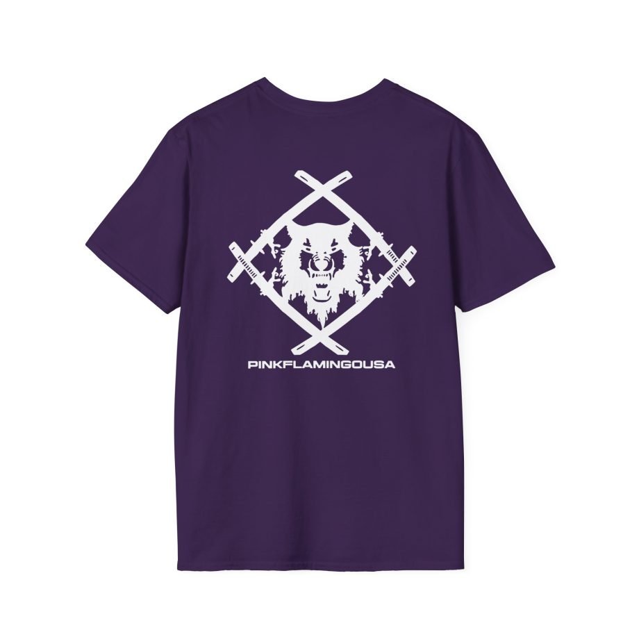 Xavier Wulf Pinkflamingousa unisex softstyle t-shirt