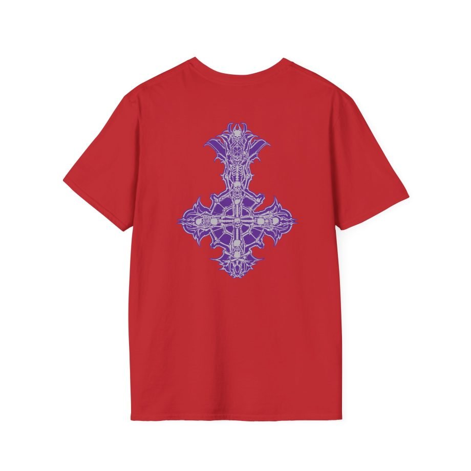 Ghost Band Chrome Purple Skeletá Unisex Softstyle T-Shirt