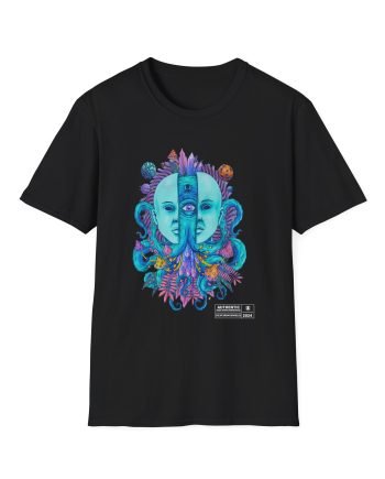 Deep Dark Dangerous Split Face Unisex Softstyle T-Shirt
