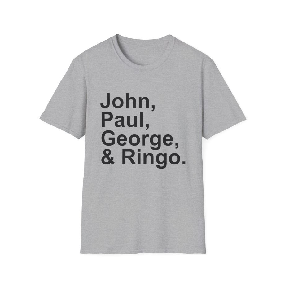 The Beatles John, Paul, George, Ringo Unisex Softstyle T-Shirt