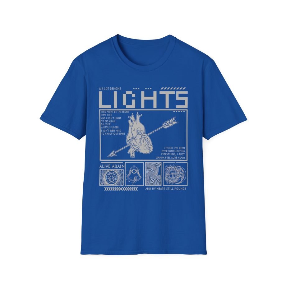 Lights Alive Again Lyric Unisex Softstyle T-Shirt