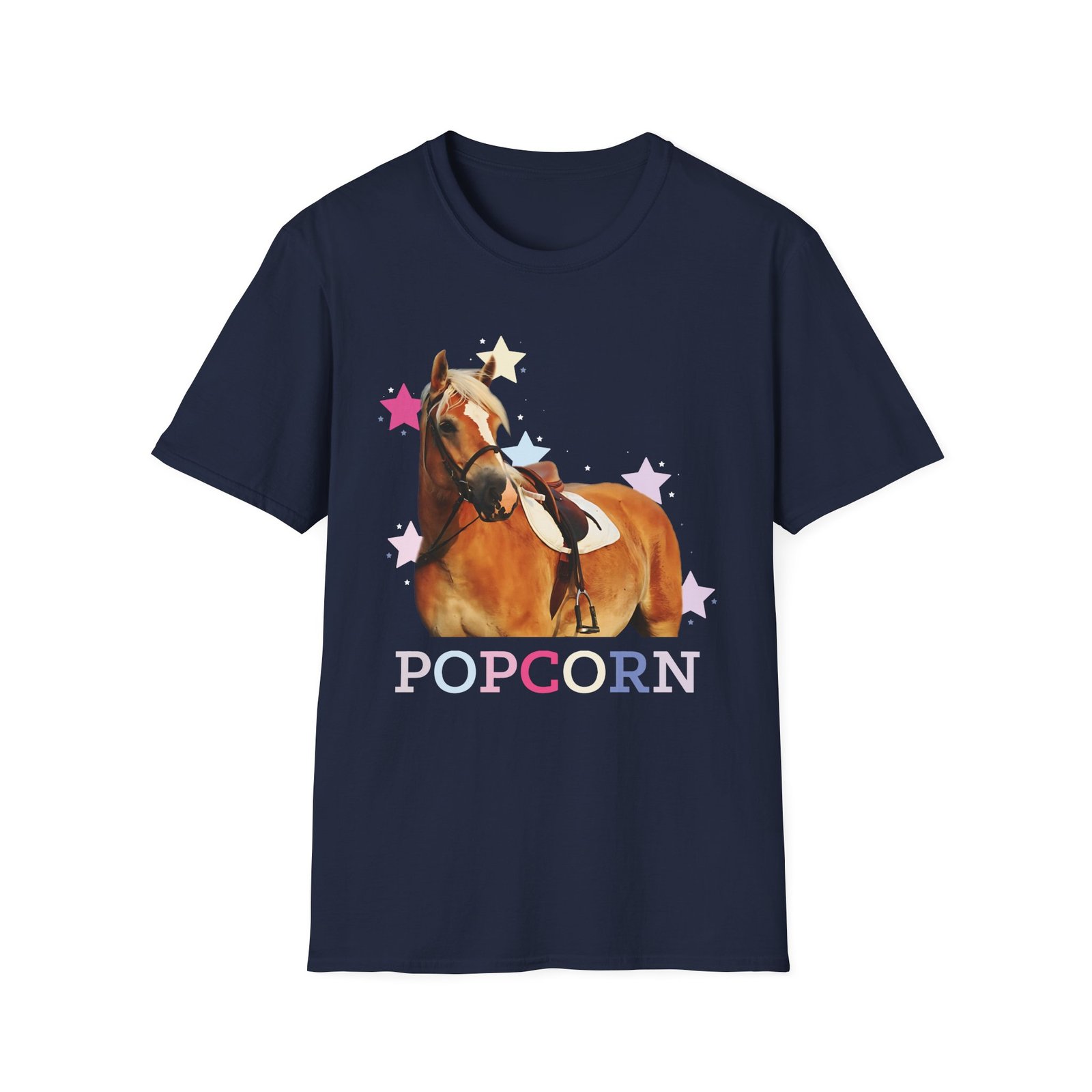 Harlow and Popcorn Stars Unisex Softstyle T-Shirt