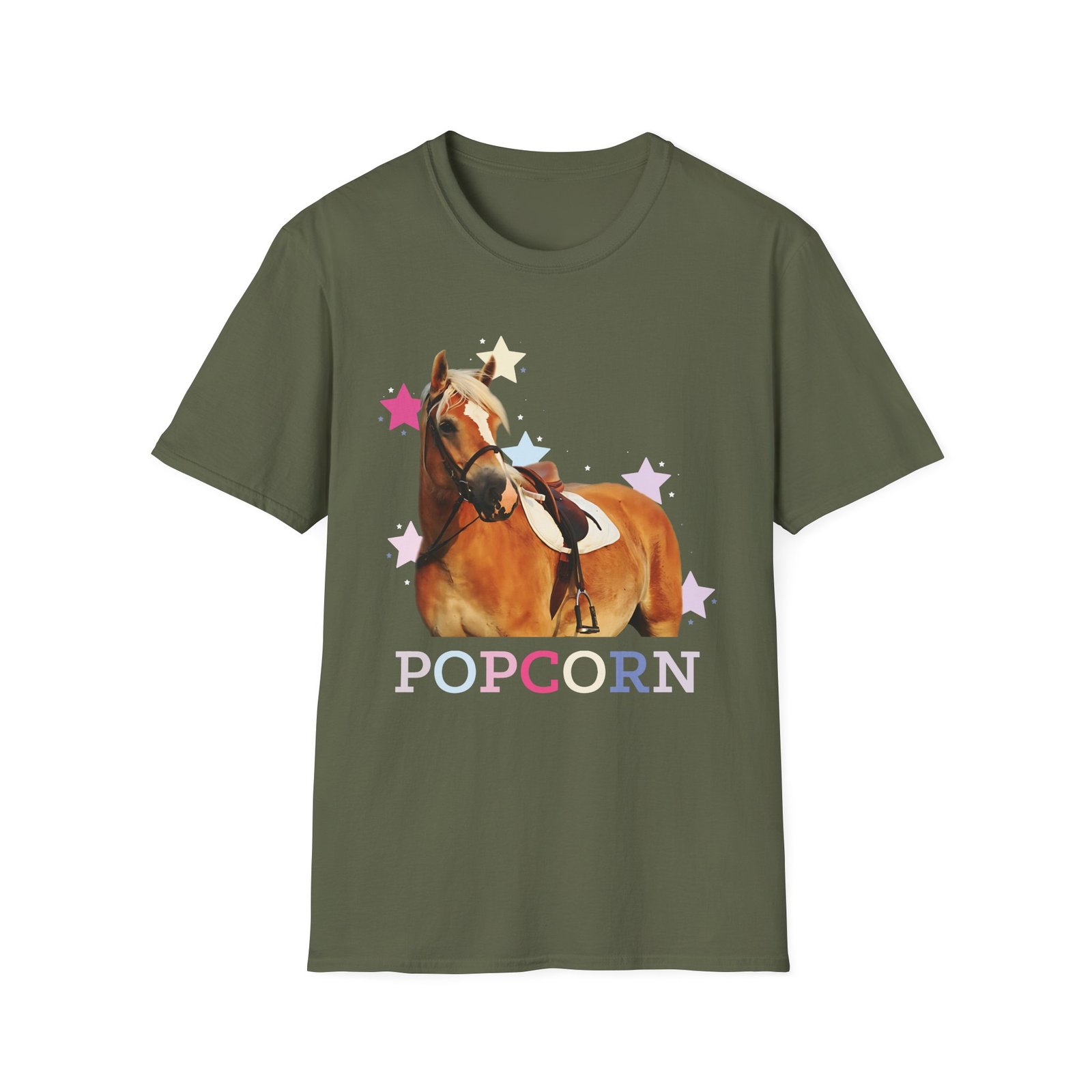 Harlow and Popcorn Stars Unisex Softstyle T-Shirt