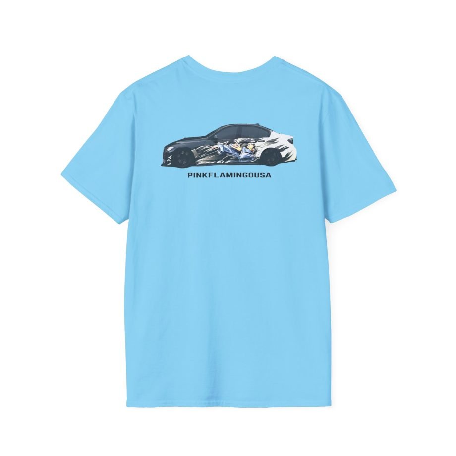Xavier Wulf Pinkflamingousa unisex softstyle t-shirt