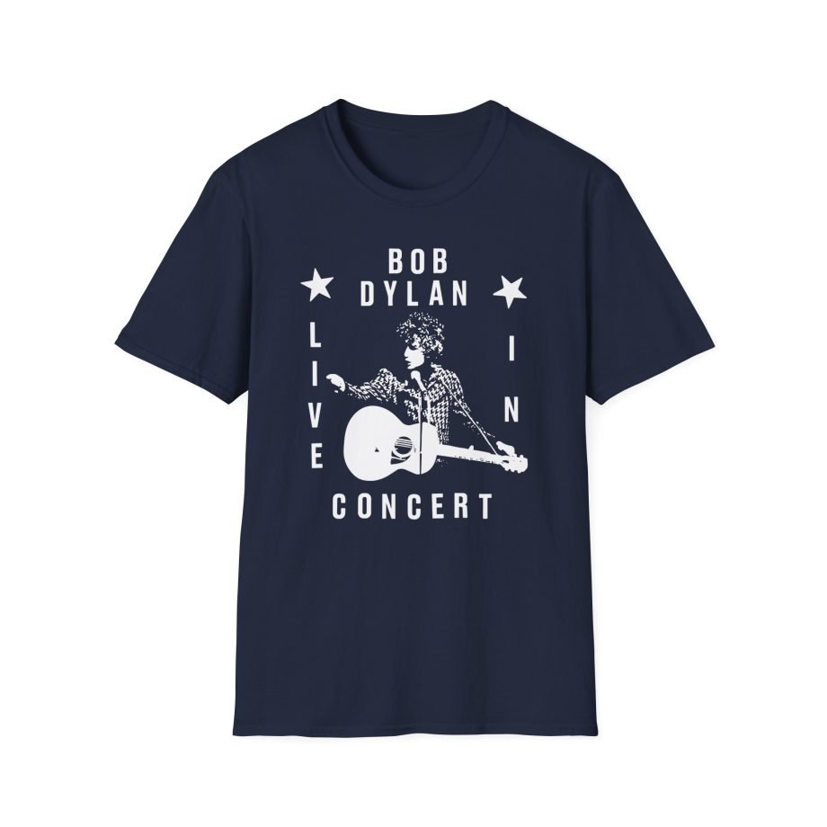 Bob Dylan Live In Concert Unisex Softstyle T-Shirt