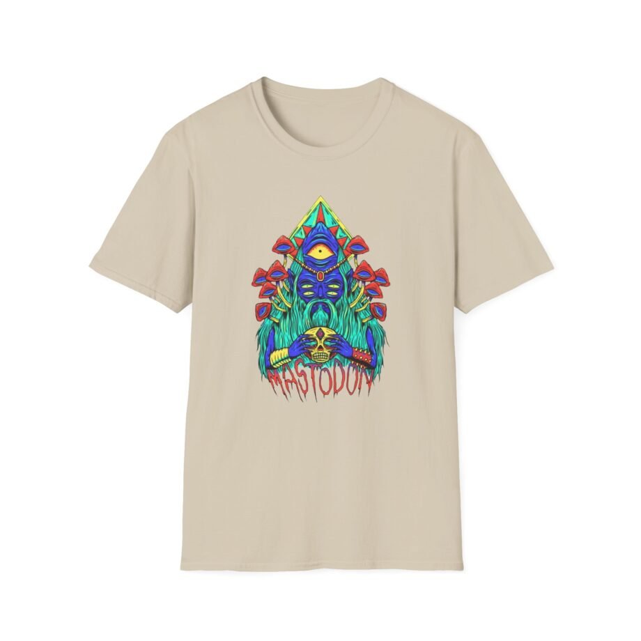 Mastodon Mushroom Wizard Glow Unisex Softstyle T-Shirt