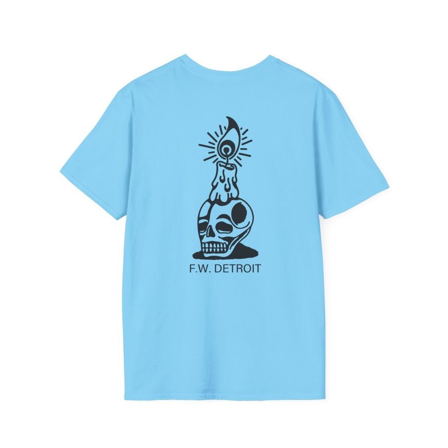Fireworks Skull Unisex Softstyle T-Shirt