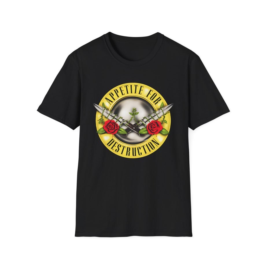 Guns N Roses Appetite for Destruction Knives Unisex Softstyle T-Shirt