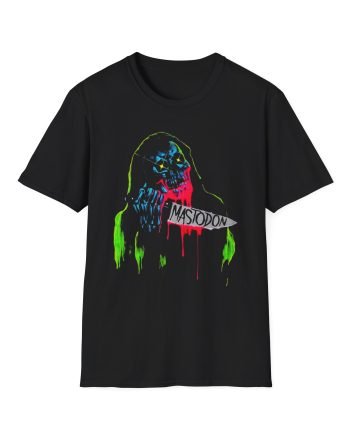 Mastodon Artist Series Cjk Neon Knife Skull Reaper Unisex Softstyle T-Shirt