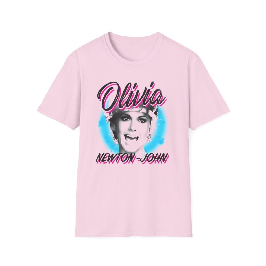 Olivia Newton John Pastel Paint Unisex Softstyle T-Shirt