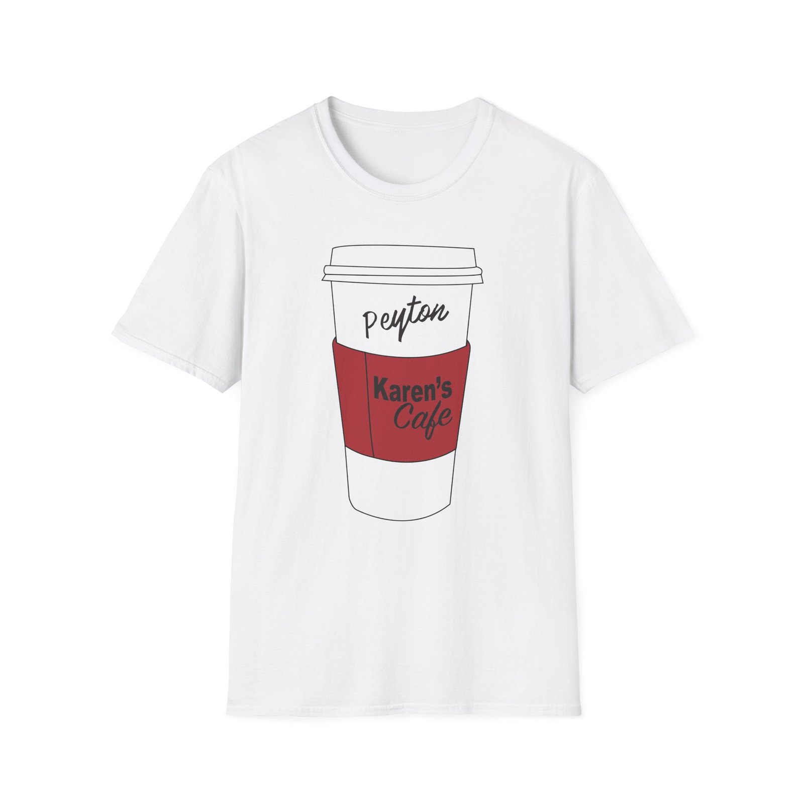 Karen's Cafe Peyton Coffee Unisex Softstyle T-Shirt