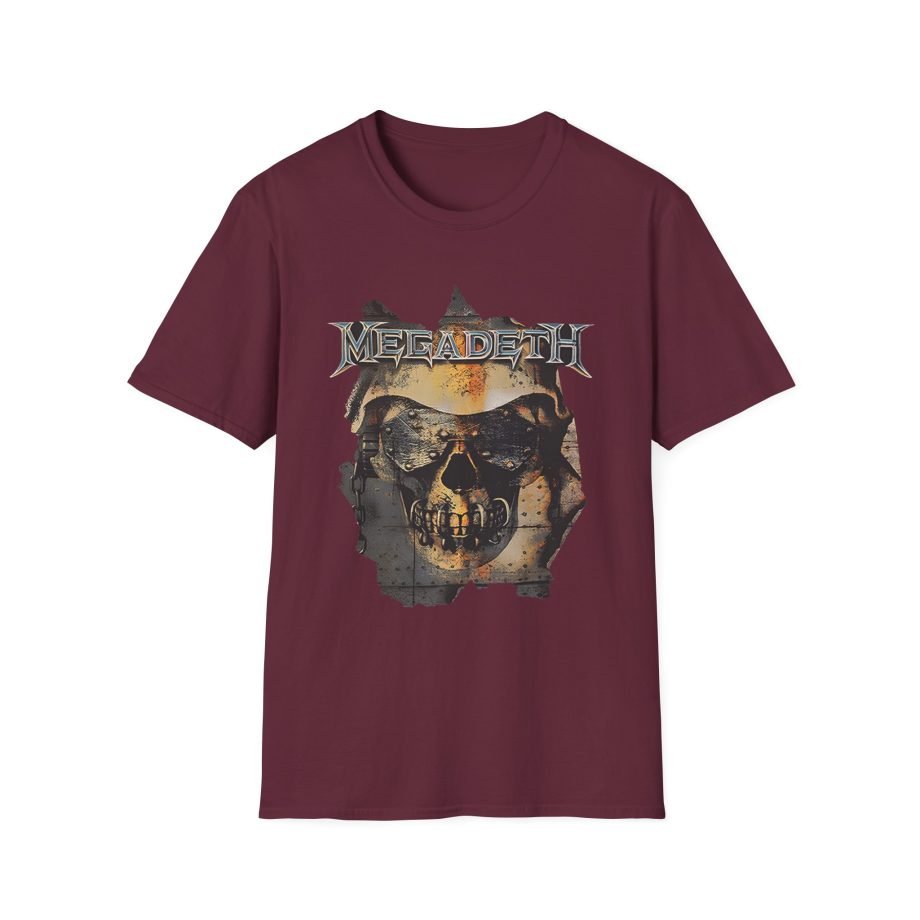 Megadeth Youthanasia Ripped Vic Unisex Softstyle T-Shirt