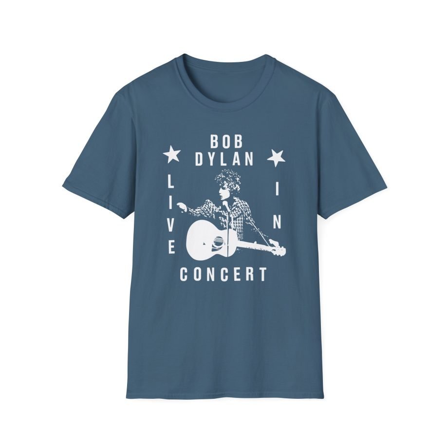 Bob Dylan Live In Concert Unisex Softstyle T-Shirt