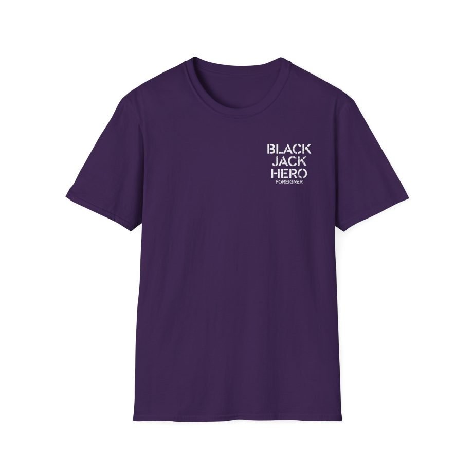 Foreigner Black Jack Hero Unisex Softstyle T-Shirt