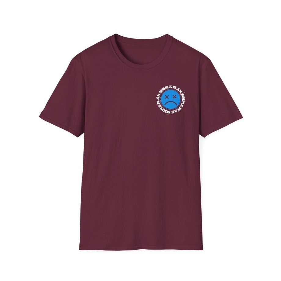 Simple Plan Sad Face Unisex Softstyle T-Shirt