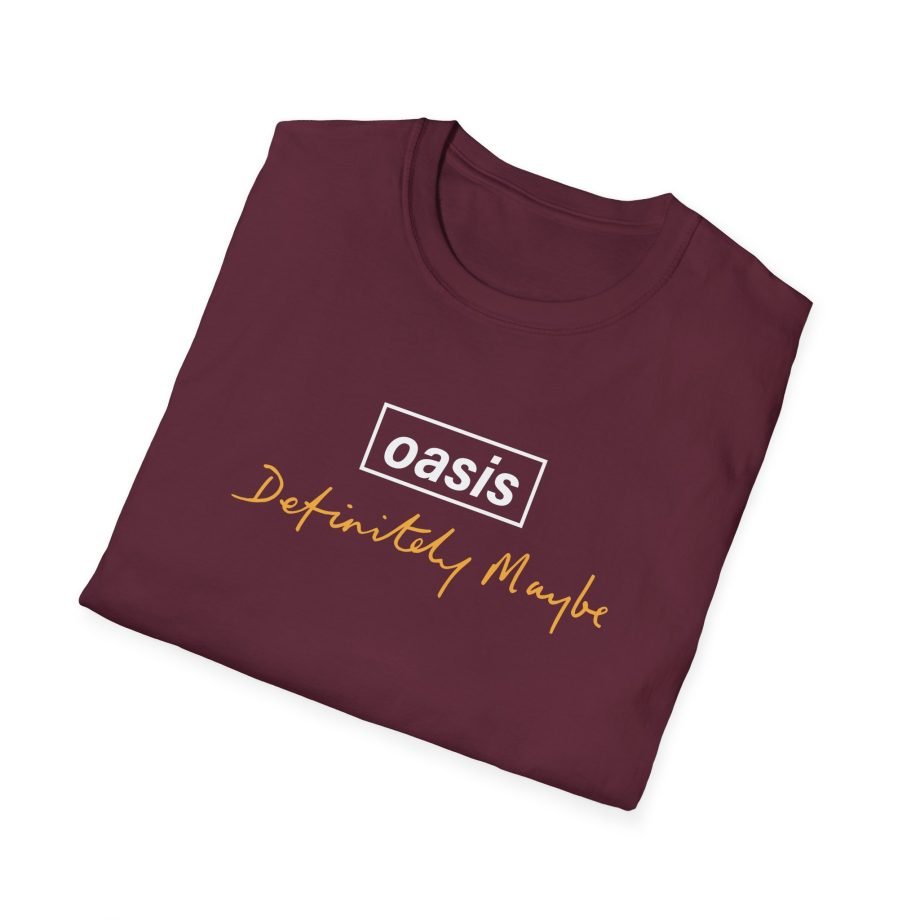 Oasis Definitely Maybe Tracklist Unisex Softstyle T-Shirt
