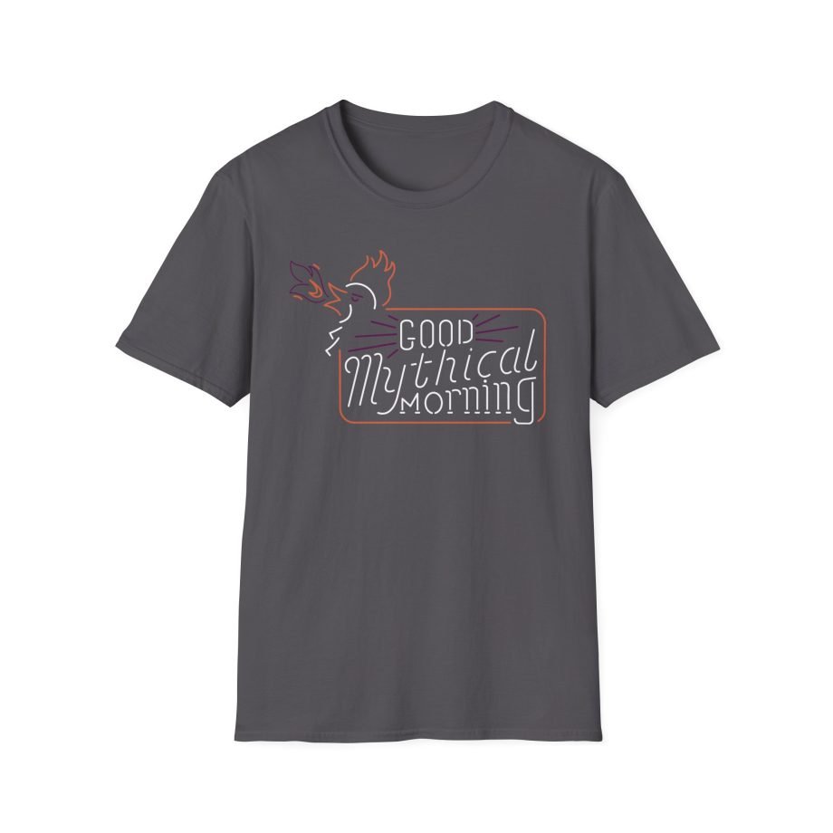 Good Mythical Morning Cockatrice Neon Sign unisex softstyle t-shirt