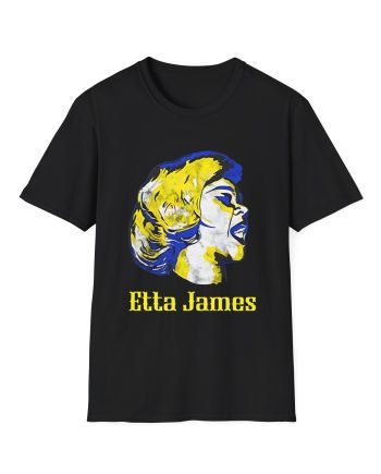 Etta James Vintage Grain Portrait Unisex Softstyle T-Shirt