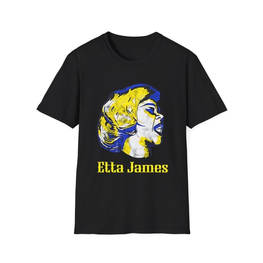 Etta James Vintage Grain Portrait Unisex Softstyle T-Shirt