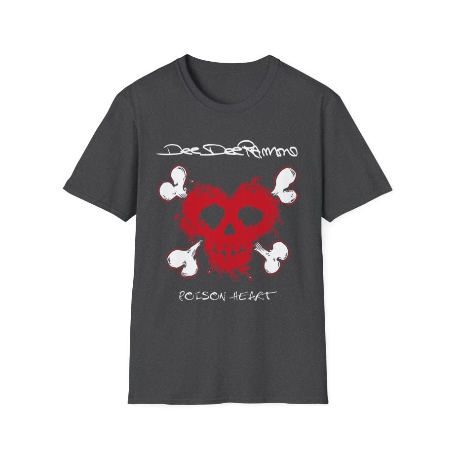 Ramones Distressed Poison Heart Unisex Softstyle T-Shirt
